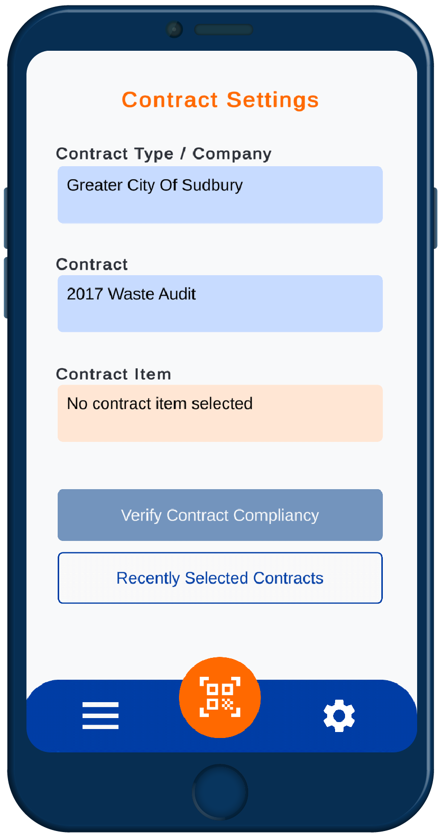 Contract Screenshot